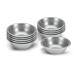 10er SET METALTEX 690706010 Rührschüssel 17 cm aus Edelstahl