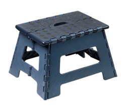 KESPER Klapptritt 70630 aus Kunststoff, dunkelblau / Hocker / Klappstiege