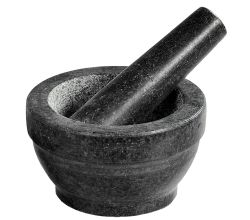 KESPER 71501 Mörser mit Schlegel aus Granit - dunkel / Granit-Mörser /