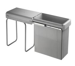 WESCO 755640-85 Abfallsorter 40 Liter Big-Boy 40 DT light-grey ab 30 cm Schrankbreite