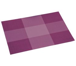 KESPER 77560 Platzset, Kunststoff, brombeere kariert, 43 x 29 x 0,1 cm