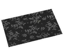 KESPER 77660 Platzset, Kunststoff, Flora-schwarz, 43 x 29 x 0,1 cm