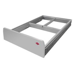 Rahmen mit Schienen 40DT alu grau / Ersatzteil / Ersatzrahmen / Ersatzteil Wesco