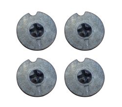NABER 8010155 Arretierungsschrauben (Kreuz) im 4er-Set für Cox Abfallsorter mit Frontauszug
