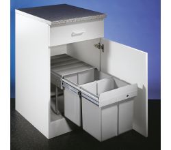 WESCO 787811-85 Abfallsorter 32 (2x16) Liter DOUBLE 2 ab 40 cm Schrankbreite