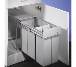 WESCO 757621-85 Abfallsorter 30 (20+10) Liter DOUBLE 3 ab 30 cm Schrankbreite