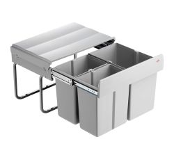 WESCO 757451-85 Abfallsorter  30 (2x7,5 + 15) Liter TRIO SHORTY ab 50 cm Schrankbreite