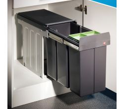WESCO 857621-11 Abfallsorter 30 (20+10) Liter BIO DOUBLE 30 DT ab 30 cm Schrankbreite