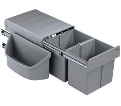 WESCO 782652-11 Abfallsorter für Eckschränke / CORNER BOY 2 / Abfalleimer / Abfallsammler / Mülleimer / Eckschrank