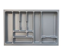 Naber 8030002 Besteckeinsatz 4 für 800er Schrank, B 718 x T 473 x H 50 mm, silbergrau