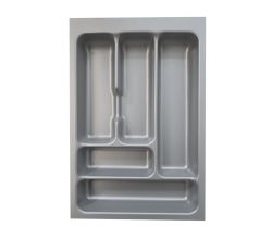 Naber 8030009 Besteckeinsatz 4 für 400er Schrank, B 318 x T 473 x H 50 mm, silbergrau