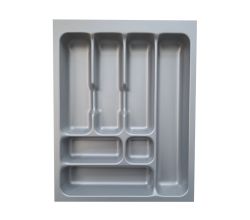 Naber 8030010 Besteckeinsatz 4 für 450er Schrank, B 368 x T 473 x H 50 mm, silbergrau