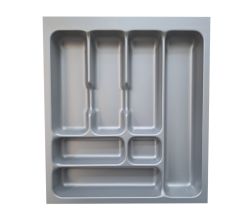 Naber 8030011 Besteckeinsatz 4 für 500er Schrank, B 418 x T 473 x H 50 mm, silbergrau