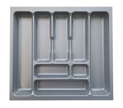 Naber 8030012 Besteckeinsatz 4 für 600er Schrank, B 518 x T 473 x H 50 mm, silbergrau