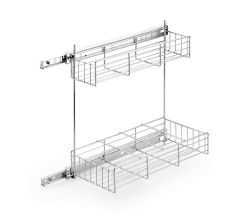 Putzmittelauszug TYP 1 in Chrom für Unterschrank / Auszug