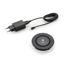 EVOline Qi Wireless Charger schwarz matt / Abdeckung