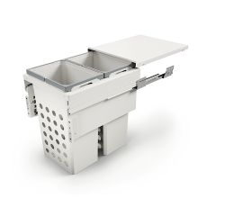 Cox® Wash Wäschebehälterauszug 580/450-2 mit Softeinzug und Dämpfung / 70 Liter (2 x 35 Liter) / Wäschebox / Wäschekorb