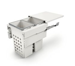 Cox® Wash Wäschebehälterauszug 580/500-2 mit Softeinzug und Dämpfung / 70 Liter (2 x 35 Liter) / Wäschebox / Wäschekorb