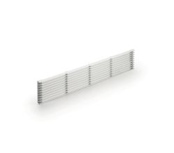 NABER 8033012 Sockel-Lüftungsgitter 1, silber, B 84 mm, L 480 mm