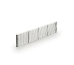 NABER 8033013 Sockel-Lüftungsgitter 2, silber, B 104 mm, L 480 mm