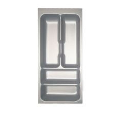 Besteckeinsatz NOBILIA-2012-30 mit 4-Facheinteilung, B 209 x T 462 mm / Schubladeneinsatz