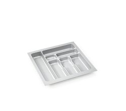 Besteckeinsatz-1, grau 45 cm (B 350-390 x T 440-490 mm) mit 7-Facheinteilung / Besteckeinsatz / Besteckkasten