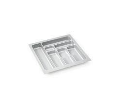 Besteckeinsatz-1, grau 55 cm (B 450-490 x T 440-490 mm) mit 7-Facheinteilung / Besteckeinsatz / Besteckkasten