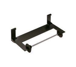 ALTO Papierrollenhalter geschlossen in schwarz matt / RELISTA / Aufhängen / Relingsystem / Küchenrollenhalter