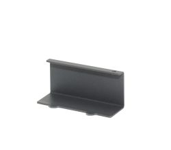 Linero MosaiQ Doppelhaken 85 x 44 x 38 mm graphitschwarz / Reling - Haken / Relingsystem / Kesseböhmer