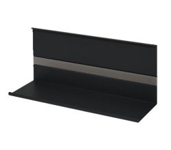 Linero MosaiQ Universalablage H 140 mm ohne Rahmen schwarz matt / Relingsystem / Kesseböhmer