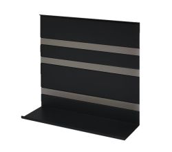 Linero MosaiQ Universalablage H 300 mm ohne Rahmen schwarz matt / Relingsystem / Kesseböhmer