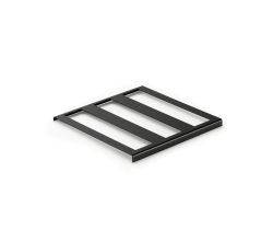 NABER 8051026 Cubo Flaschenhalter 300, Regalsystem, schwarz matt