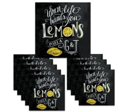 200 Servietten Blackboard Lemons 33 x 33 cm ppd 1332462