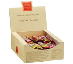 Storz 100er SET Relief-Weihnachtsmann 1250 g (100 Stk. à je 12,5 g) / Schokolade / Weihnachten / Weihnachtsmänner