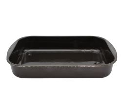 Karl Krüger Universal-Auflaufform emailliert schwarz, 41 cm