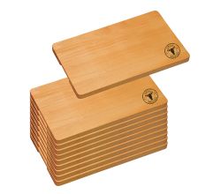 10er SET KESPER 8539061 Servierbrett / Schneidebrett Grillmeister 45 x 27 cm aus Buchenholz