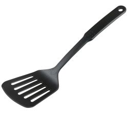 KESPER 86202 Pfannenwender mit Schlitzen 31 cm aus Kunststoff, schwarz