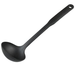 KESPER 86202 Suppenkelle 31 cm aus Kunststoff, schwarz