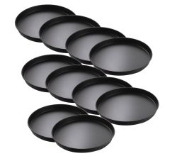 10er SET FMprofessional 8710 Pizzablech Ø 30 cm aus Blaublech / Pizzaform / Fackelmann