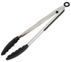 KESPER 90354 Küchen- & Grillzange 30 cm, Edelstahl und Kunststoff