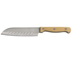 KESPER 90650 Santokumesser 23,5 cm mit Klinge aus Edelstahl, Griff aus Bambus