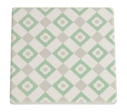 Medina Untersetzer Safi, Keramik/Kork, 9,5 x 9,5 x 0,75 cm, DU0017