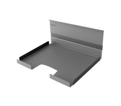 Linero MosaiQ Ablage DIN A 4 in Graphitschwarz / Pad-Ablage / Relingsystem / Kesseböhmer