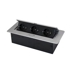 THEBO Einbausteckdose APS 11 mit 3 Steckdosen Schuko
