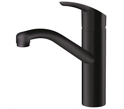 AquaCucina Armatur TELOS in SCHWARZ mit schwenkbarem Festauslauf / AquaPointer / Küchenarmatur / Einhebelmischer