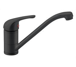 AquaCucina Armatur BASIC T9505S in SCHWARZ mit Schwenkauslauf / Küchenarmatur / Einhebelmischer