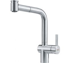 FRANKE Armatur ATLAS NEO Edelstahl massiv mit Auszugsbrause / Maris