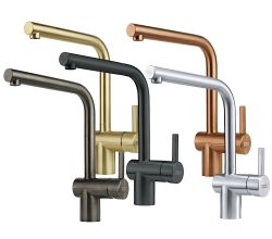 FRANKE Armatur ATLAS NEO Edelstahl massiv mit Festauslauf / Maris