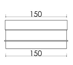 BSH Adapter 7579 MA 150/150 gerade Ausführung / Verbindungsstück
