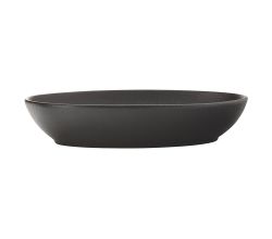 Maxwell & Williams AX0209 CAVIAR BLACK Schale oval, 30 x 20 cm, Premium-Keramik